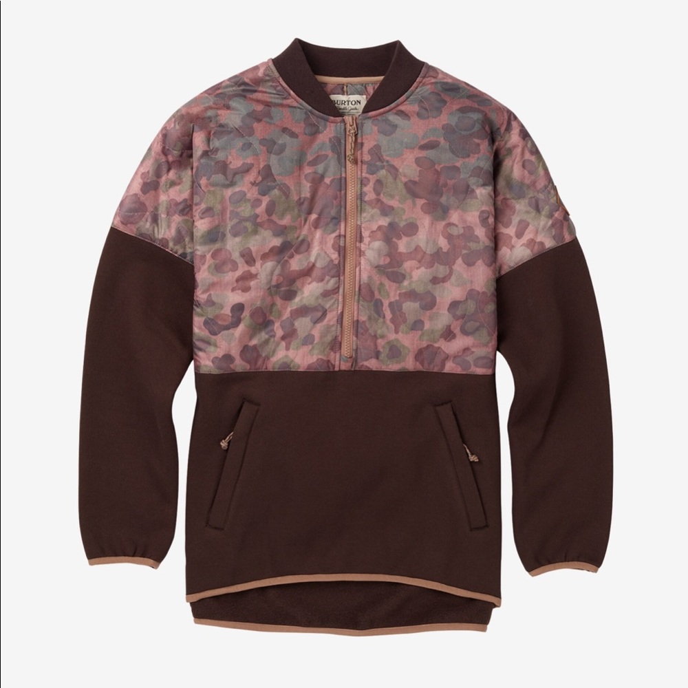 Burton Moonbase Camo Anorak 1/4 Zip XS - Picture 5 of 8
